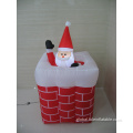 Inflatable Santa Christmas decoration Santa popping up chimney movement Manufactory